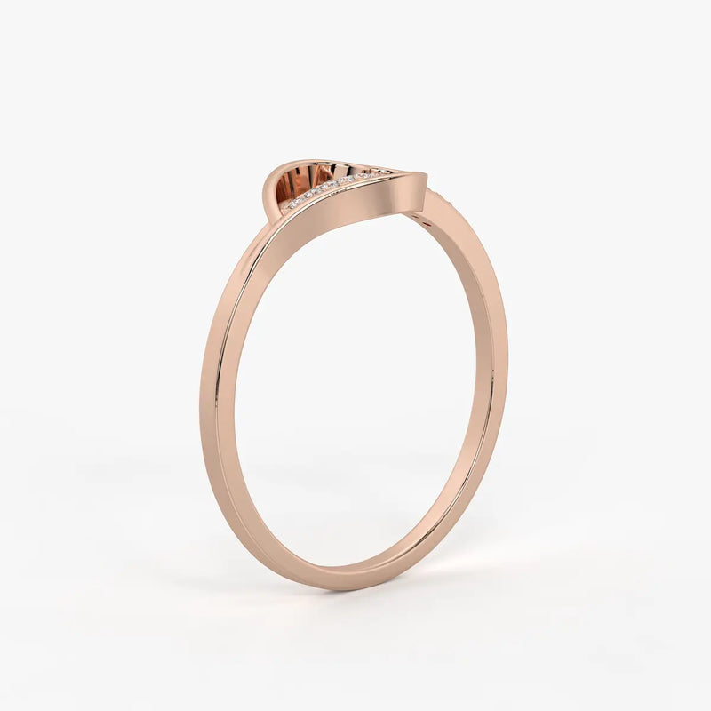 Open Heart Modern Ladies Ring