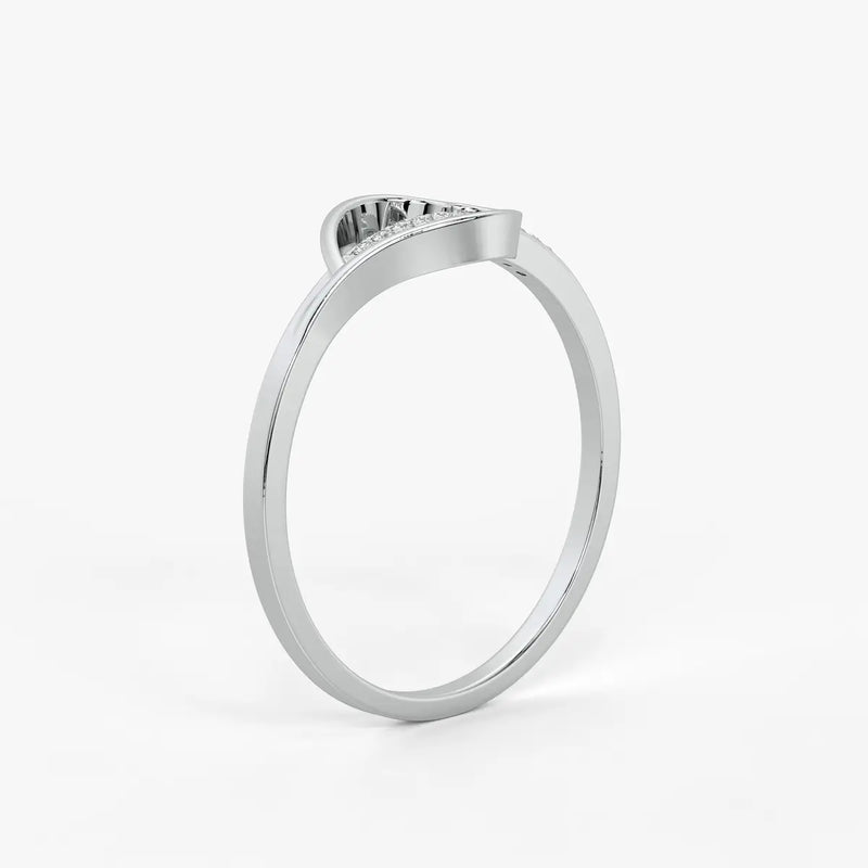 Open Heart Modern Ladies Ring