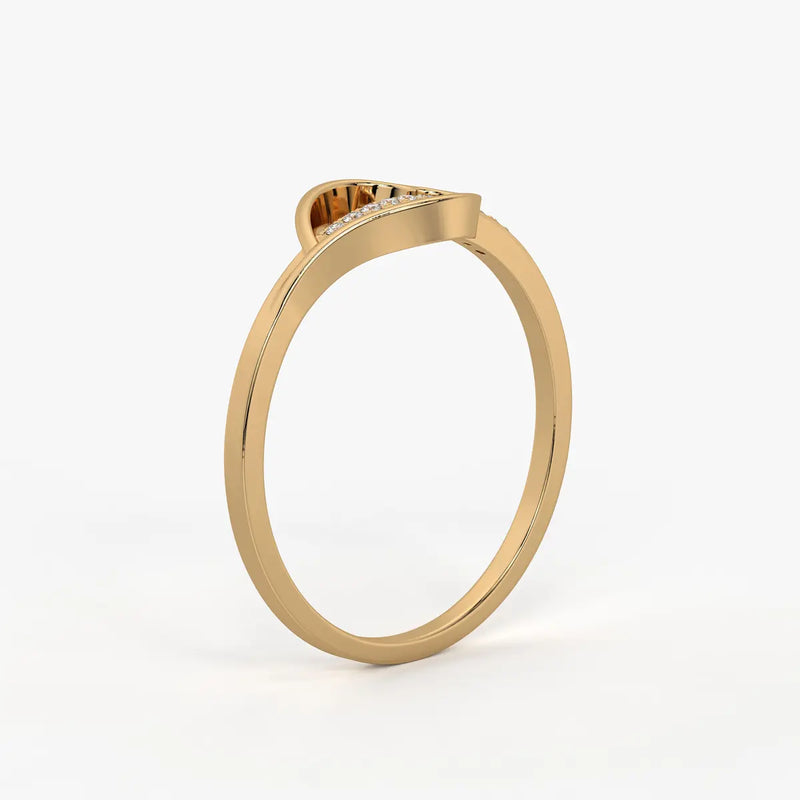 Open Heart Modern Ladies Ring