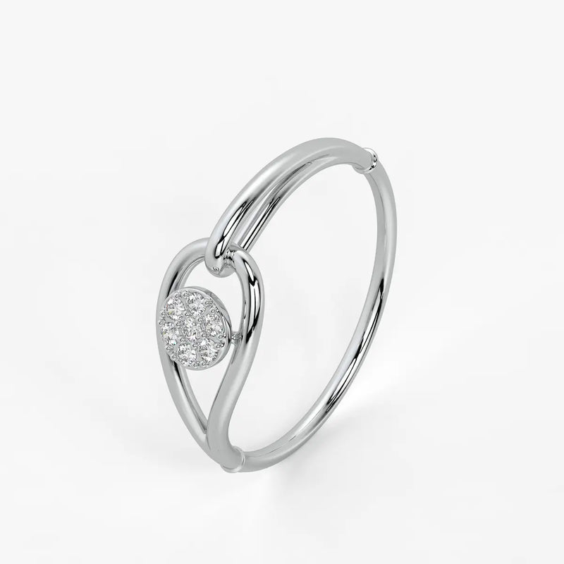 Circle Cluster Contemporary Ladies Ring