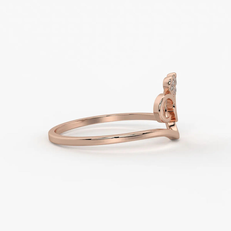 Swirl Heart Chic Ladies Ring