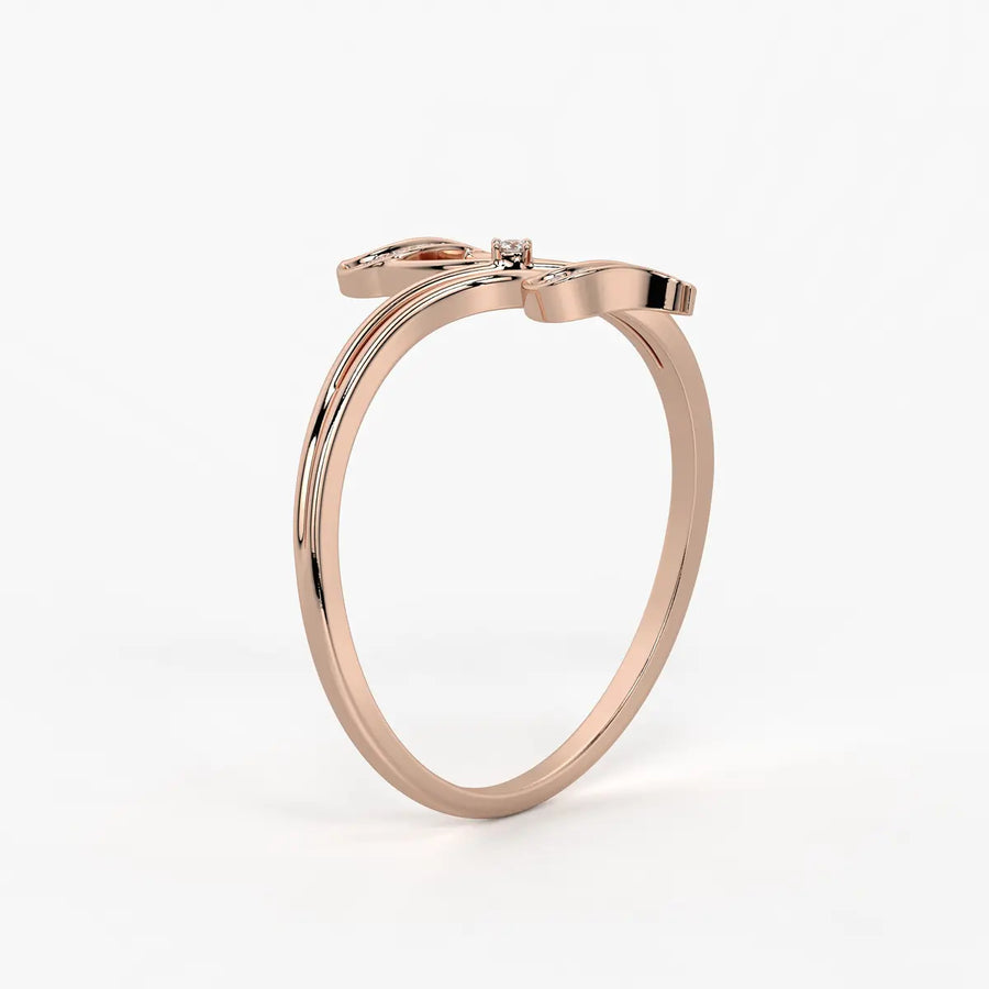 Wave Sparkle Designer Ladies Ring