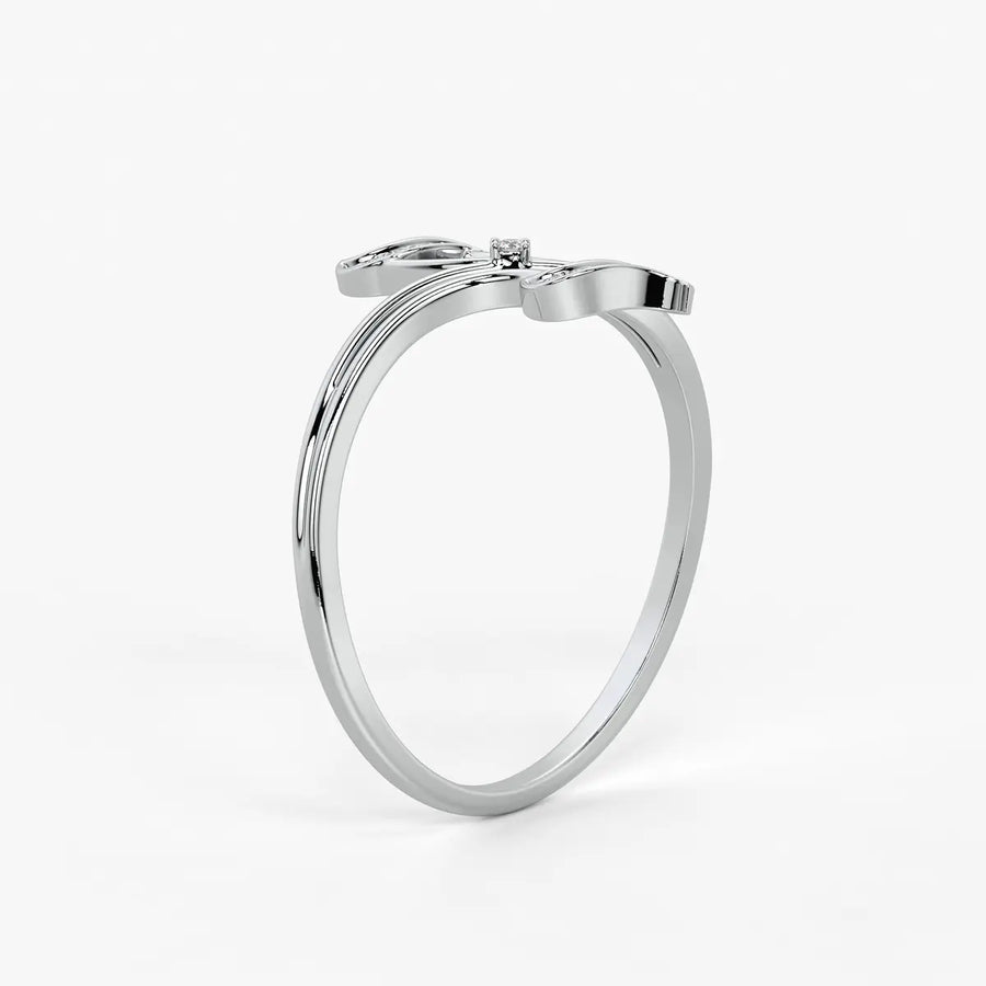Wave Sparkle Designer Ladies Ring