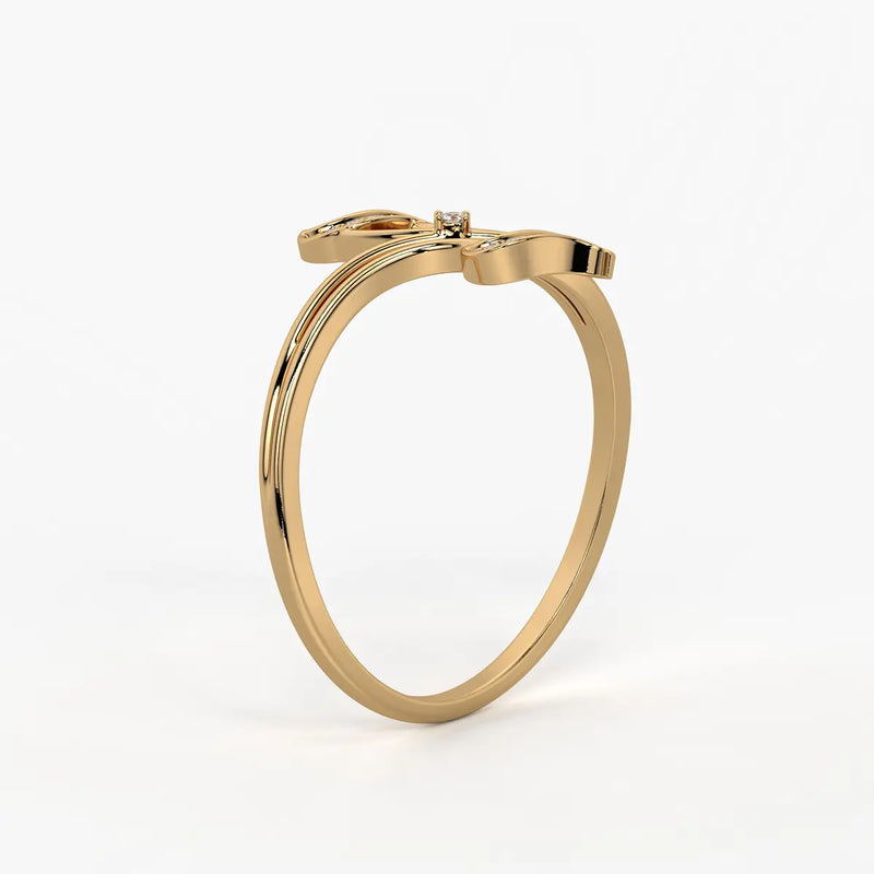 Wave Sparkle Designer Ladies Ring