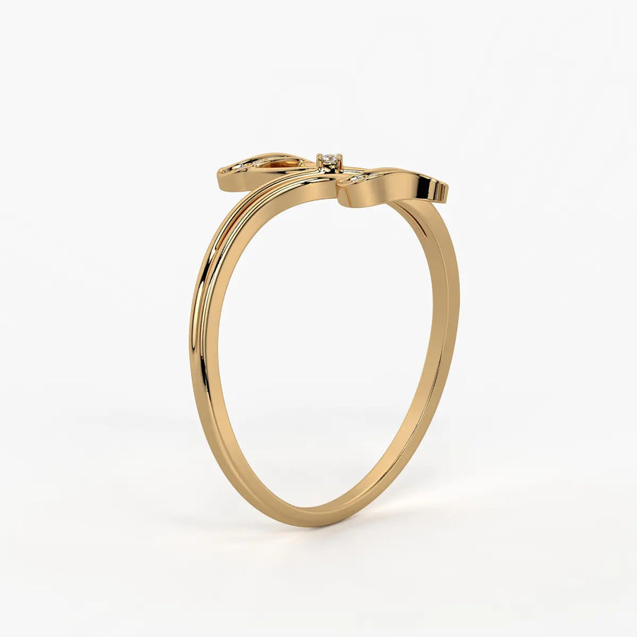 Wave Sparkle Designer Ladies Ring