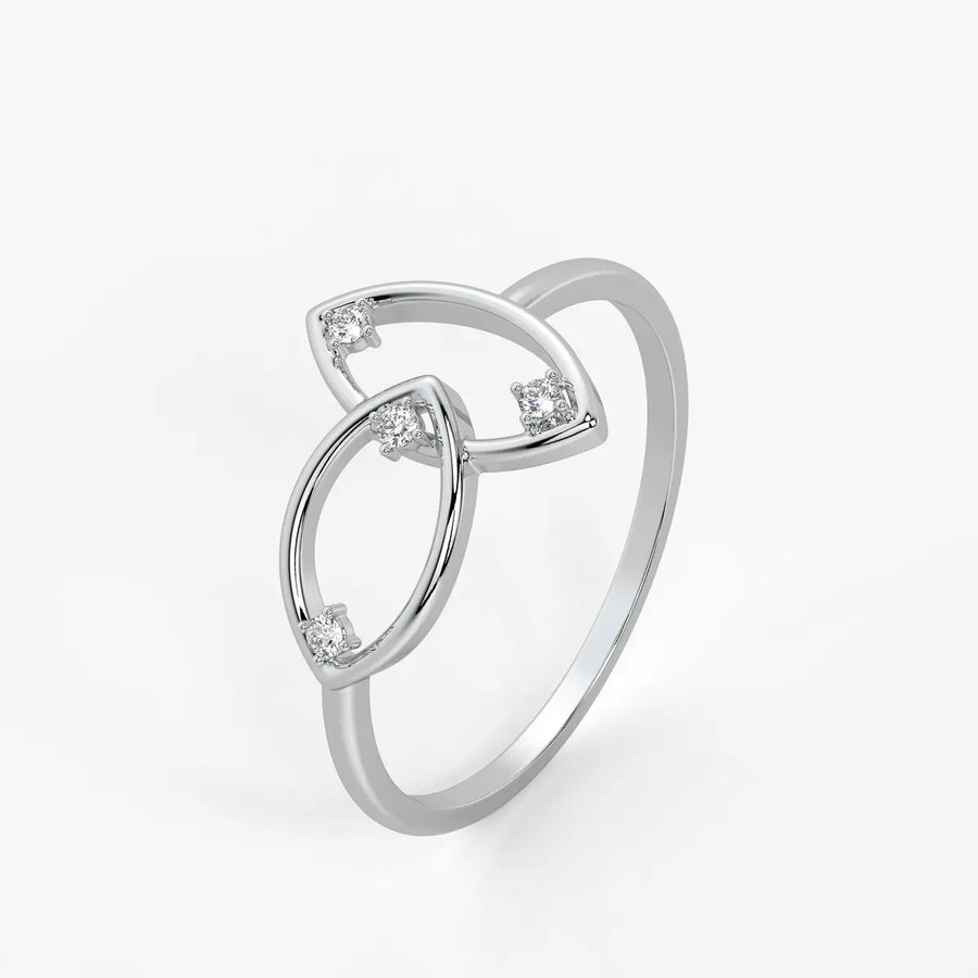 Linked Loop Modern Ladies Ring