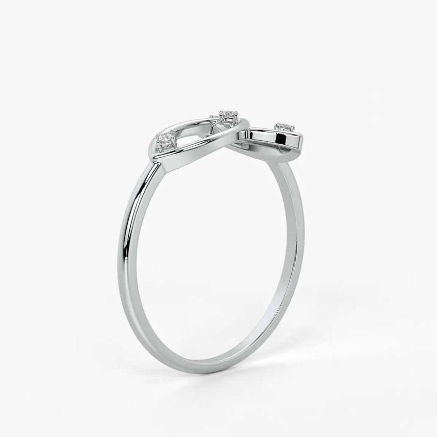 Linked Loop Modern Ladies Ring