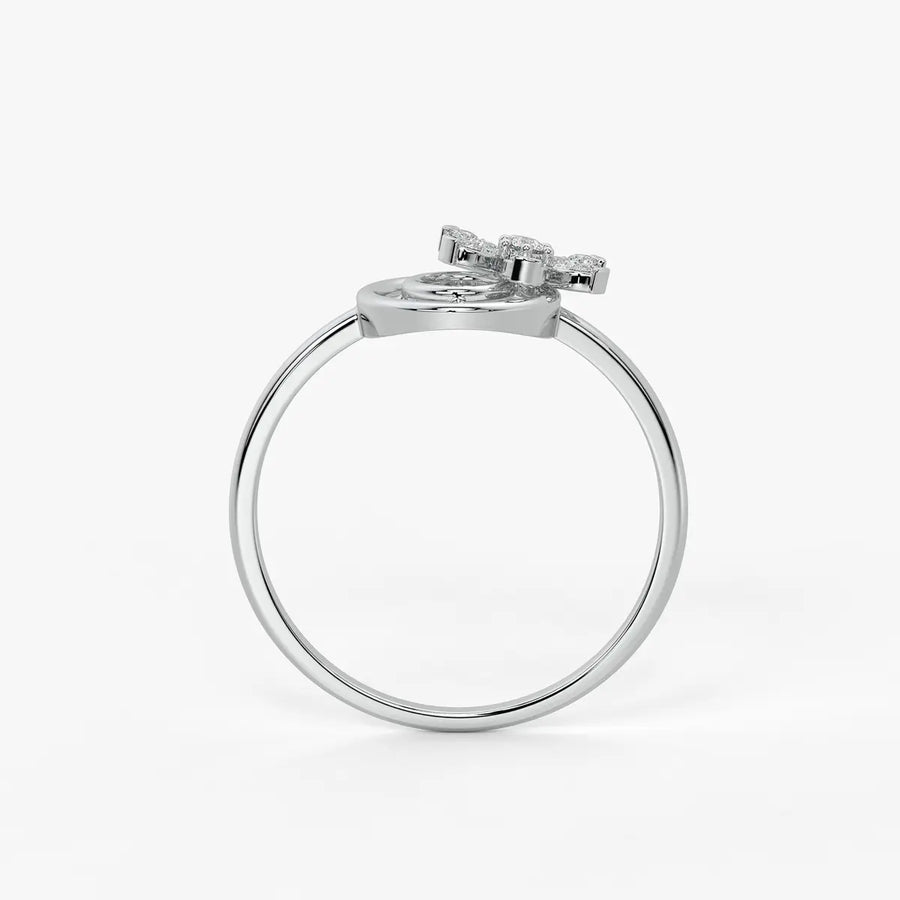 Bloom Spiral Diamond Ring
