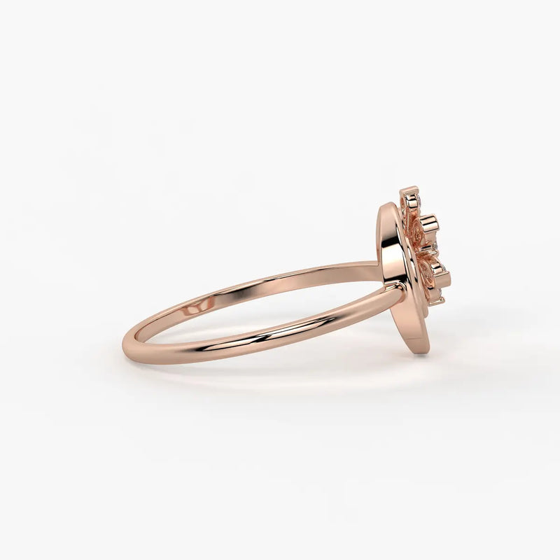 Bloom Spiral Diamond Ring