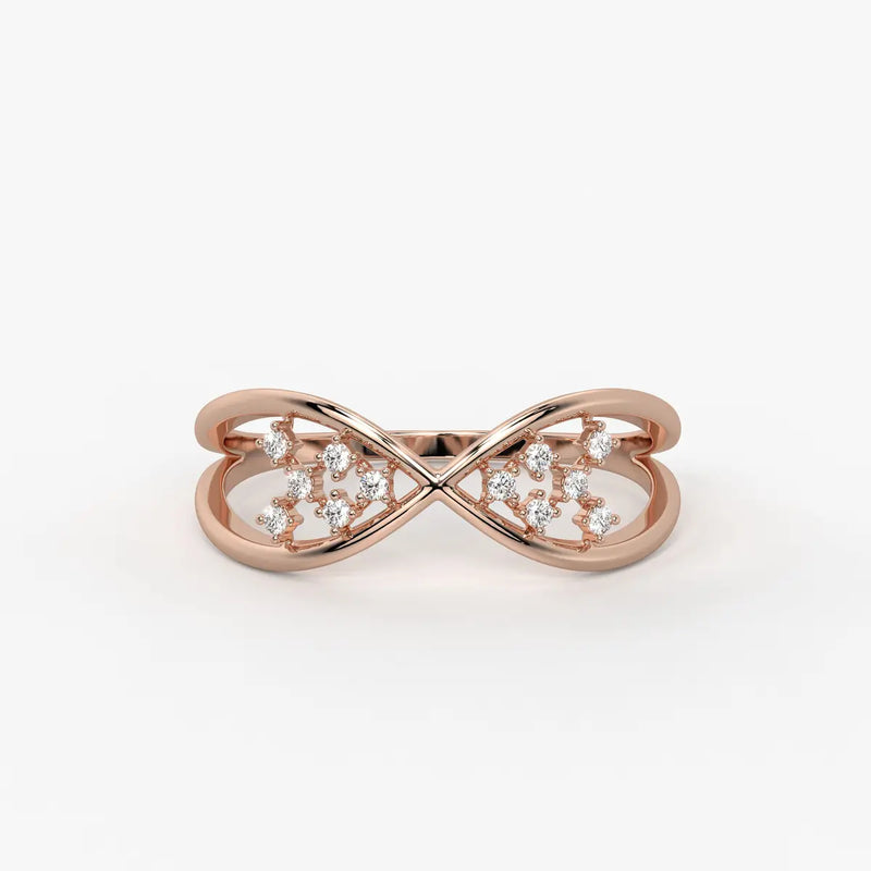 Infinity Cluster Elegant Ladies Ring