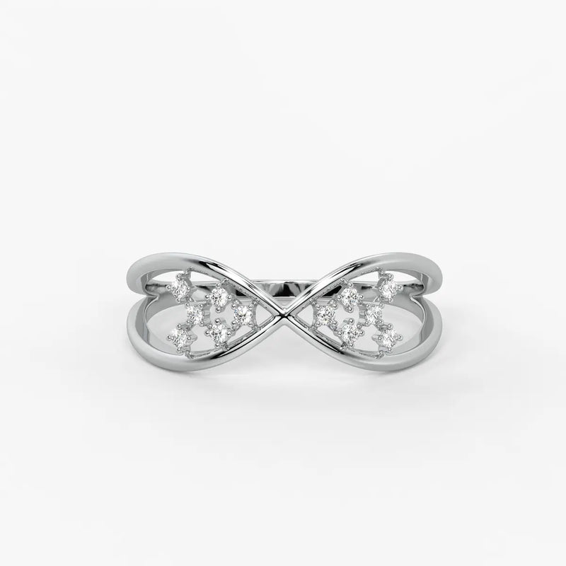 Infinity Cluster Elegant Ladies Ring
