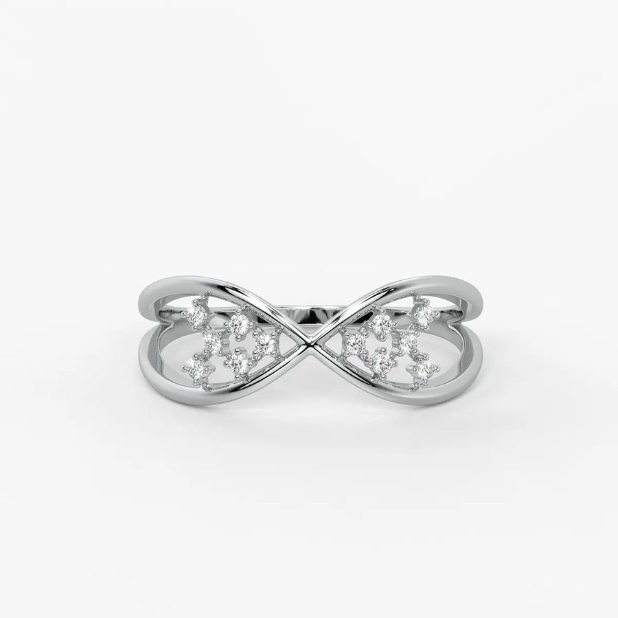 Infinity Cluster Elegant Ladies Ring