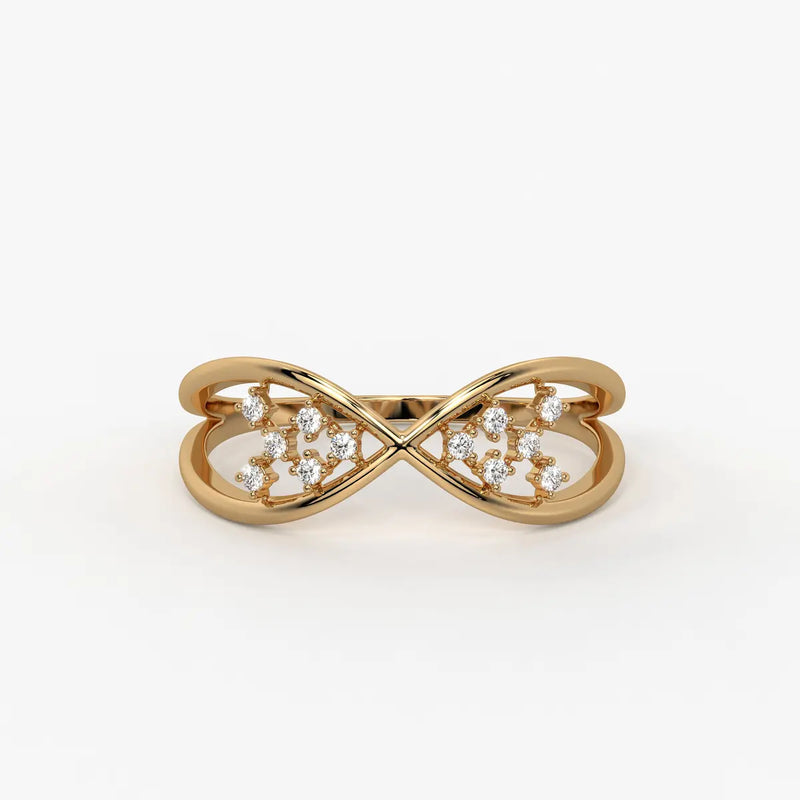 Infinity Cluster Elegant Ladies Ring