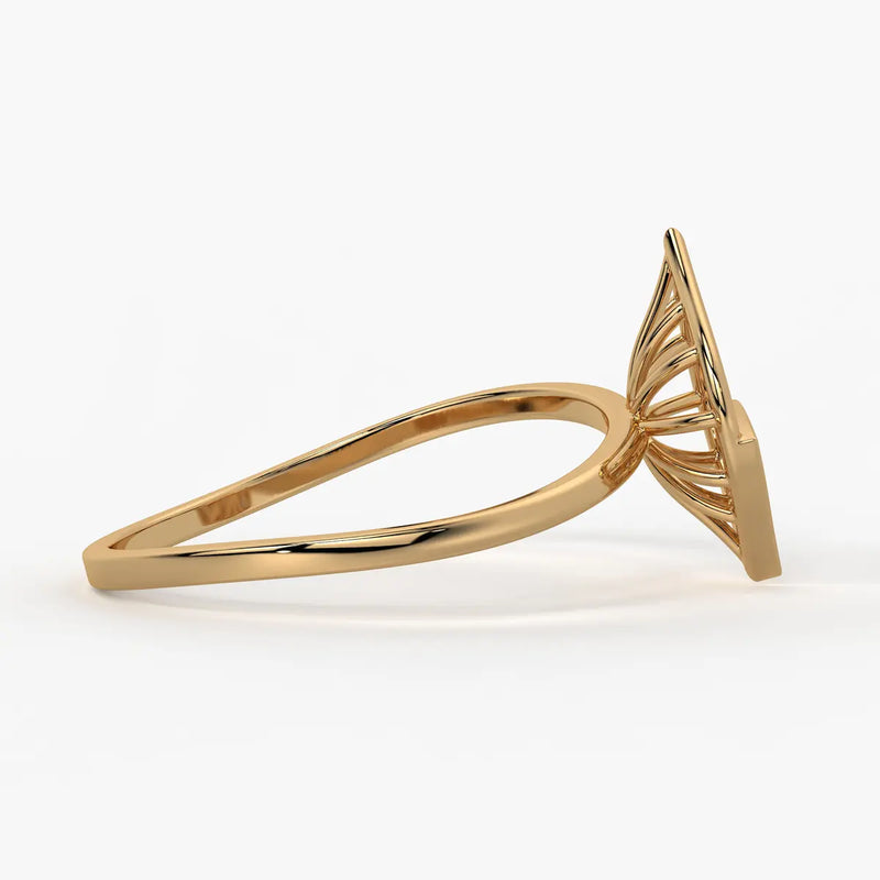 Fan Prism Modern Ladies Ring