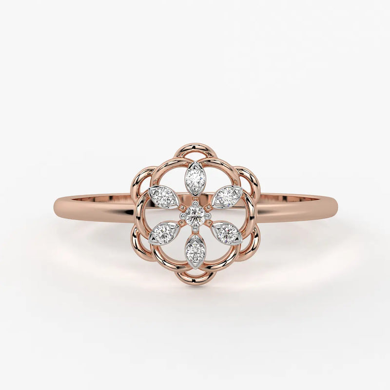 Petal Bloom Classic Ladies Ring