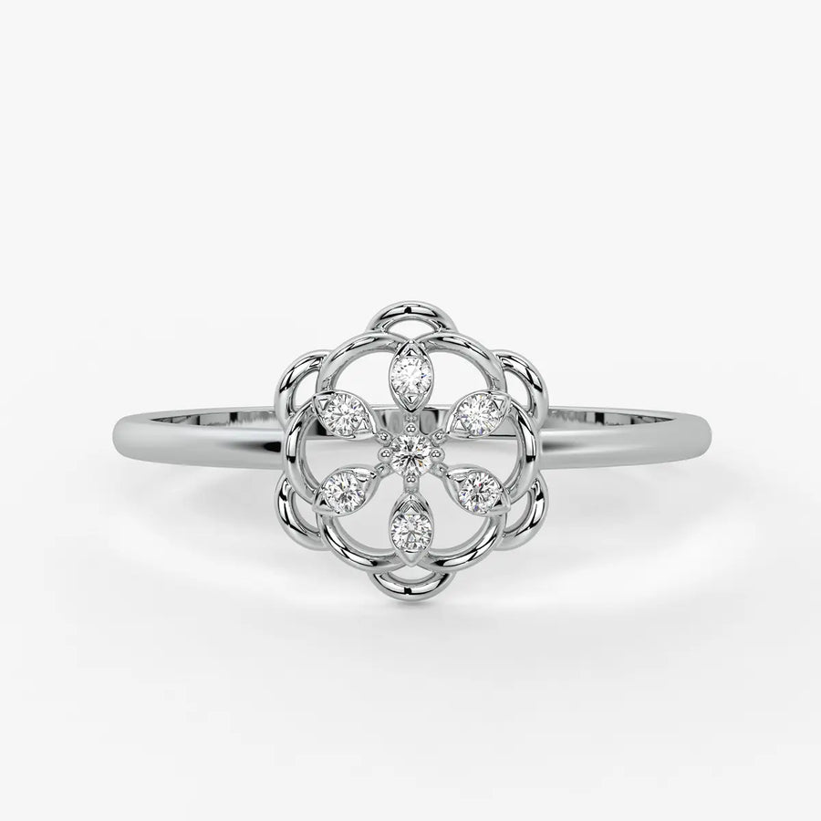 Petal Bloom Classic Ladies Ring