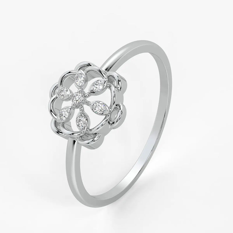 Petal Bloom Classic Ladies Ring