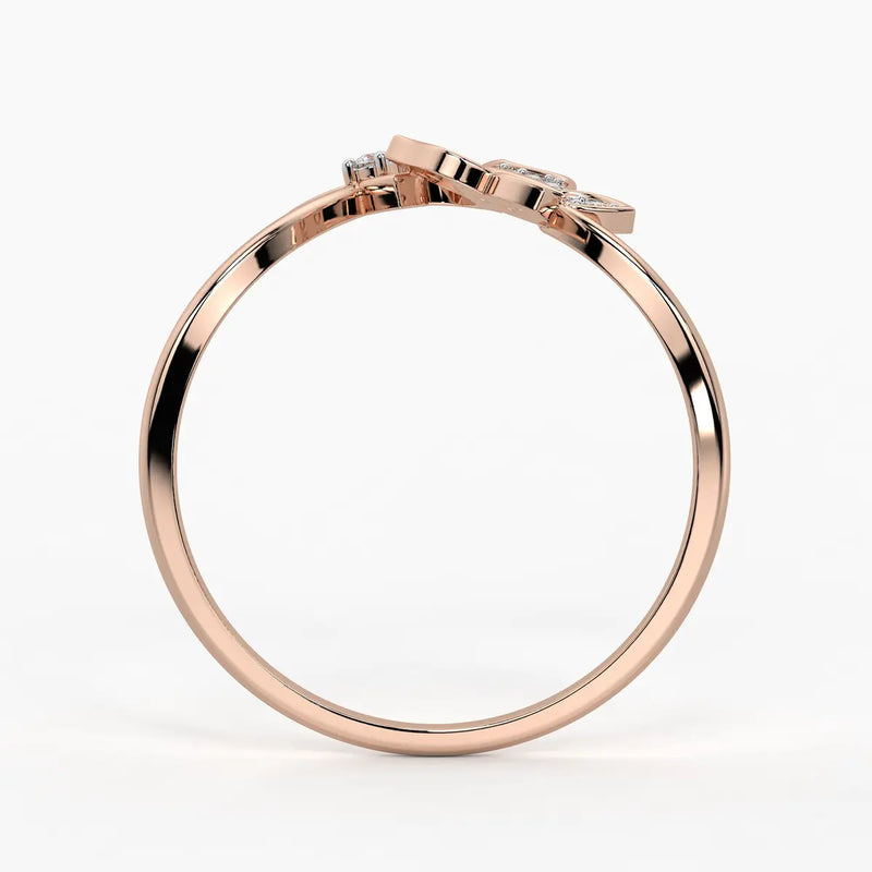 Butterfly Bloom Classic Ladies Ring