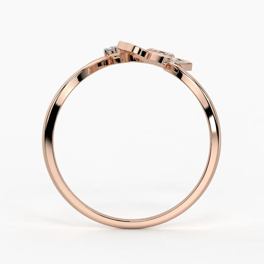 Butterfly Bloom Classic Ladies Ring
