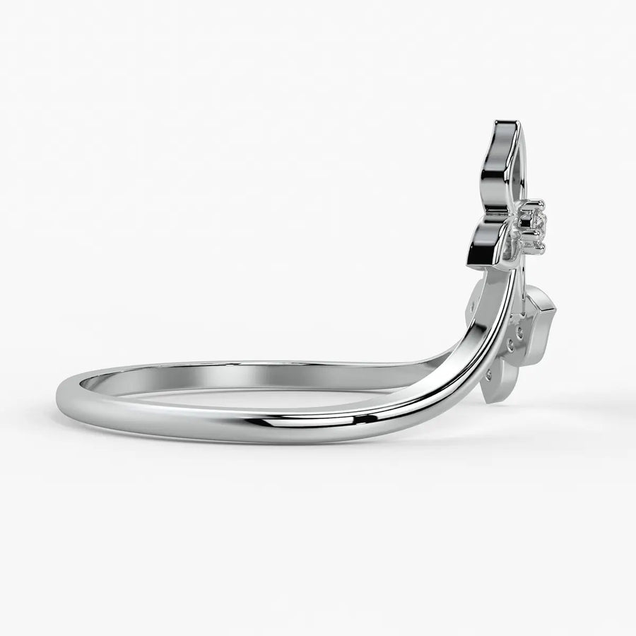Butterfly Bloom Classic Ladies Ring
