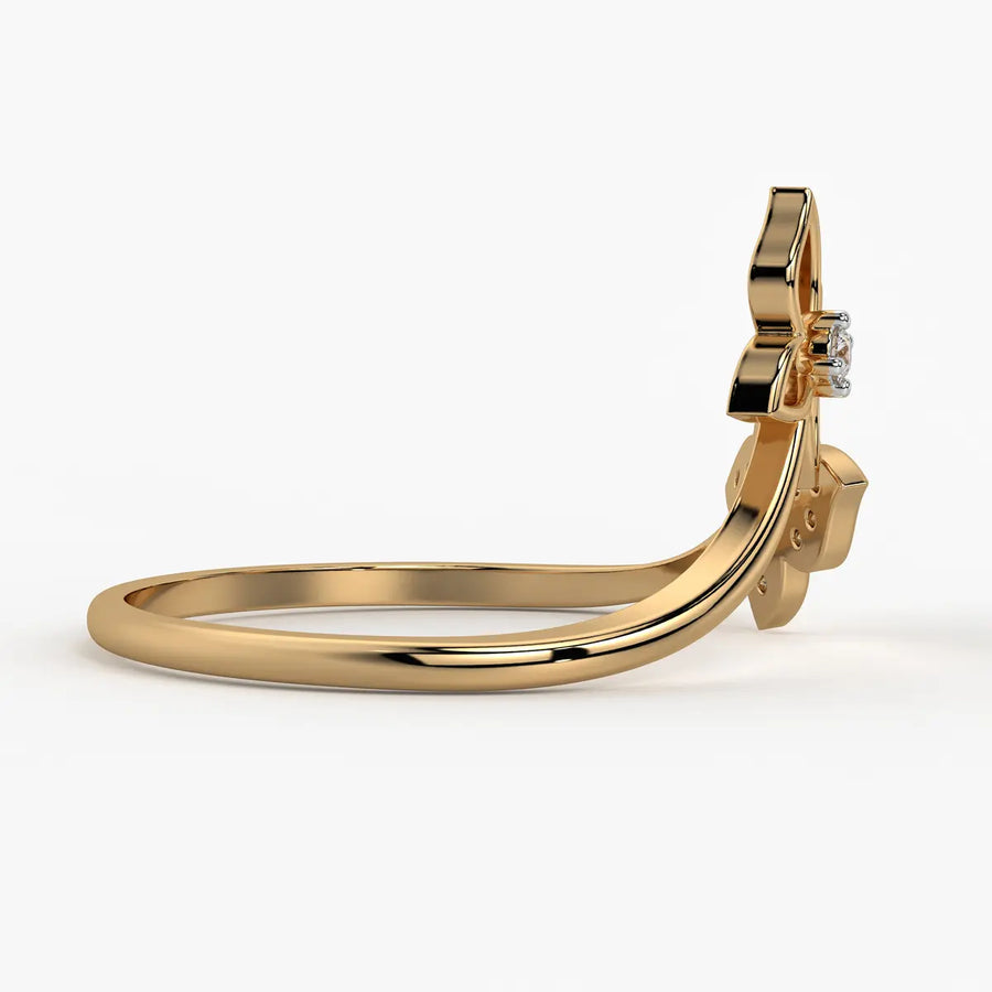 Butterfly Bloom Classic Ladies Ring