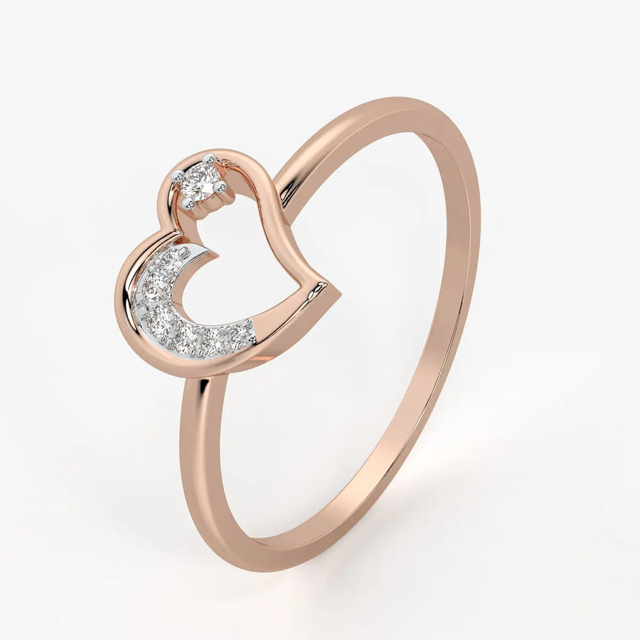 Open Heart Modern Ladies Ring