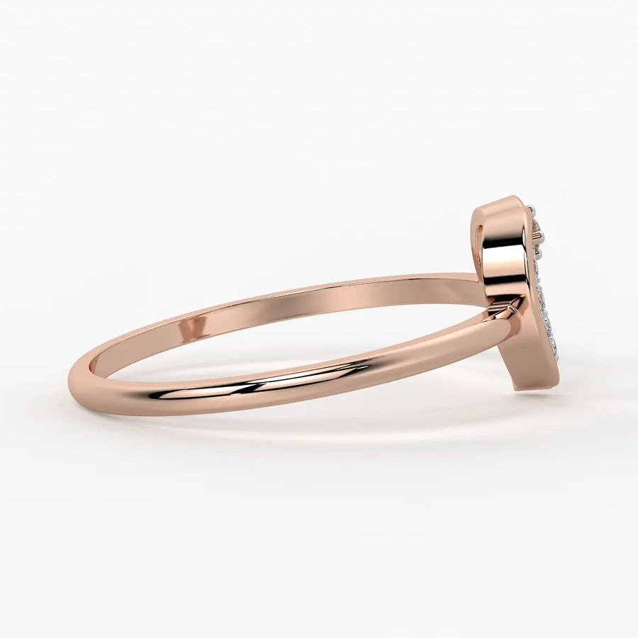 Open Heart Modern Ladies Ring
