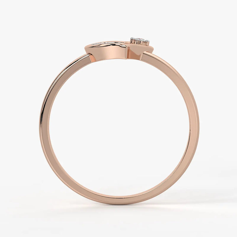 Open Heart Modern Ladies Ring