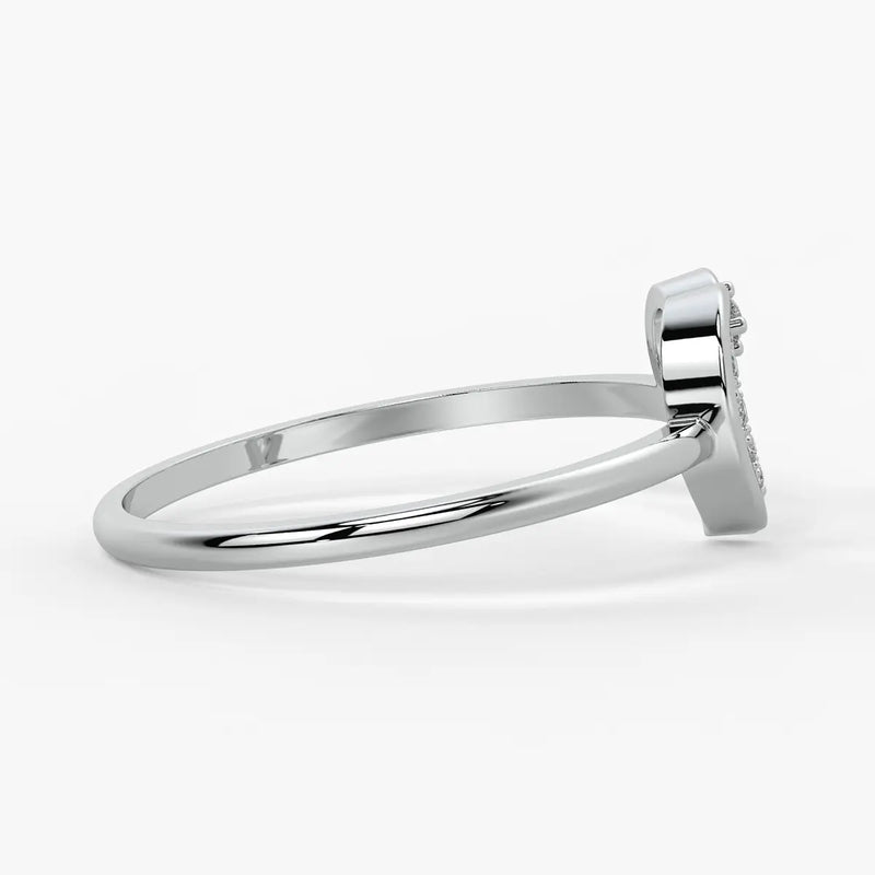 Open Heart Modern Ladies Ring