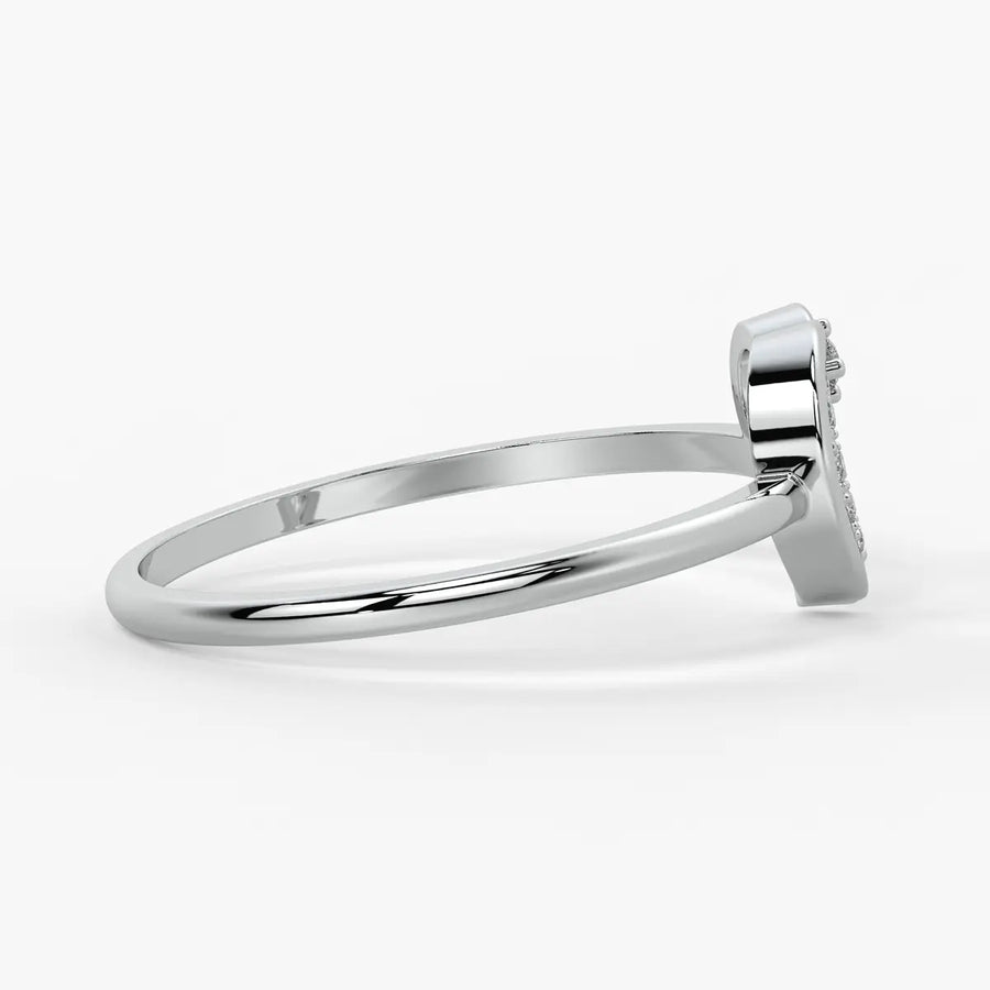 Open Heart Modern Ladies Ring