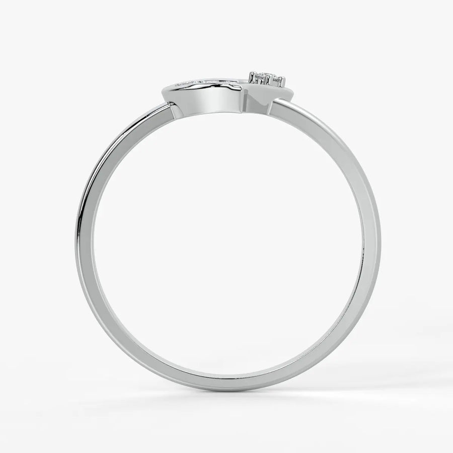 Open Heart Modern Ladies Ring