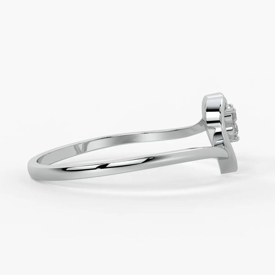 Triple Spark Heart Ladies Ring