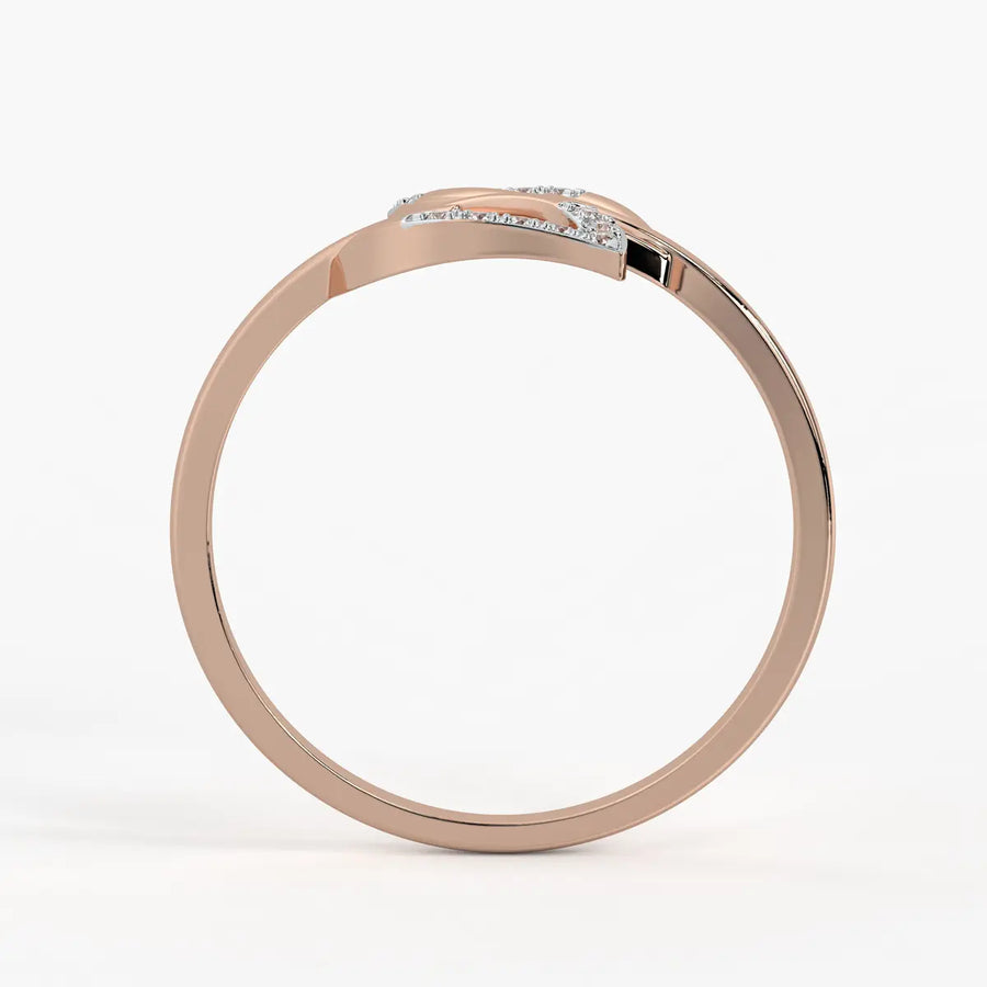 Open Leaf Contemporary Ladies Ring