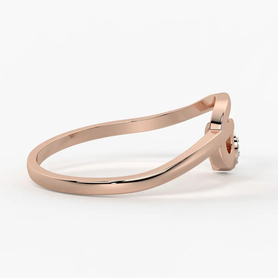 Swirl Heart Fashion Ladies Ring
