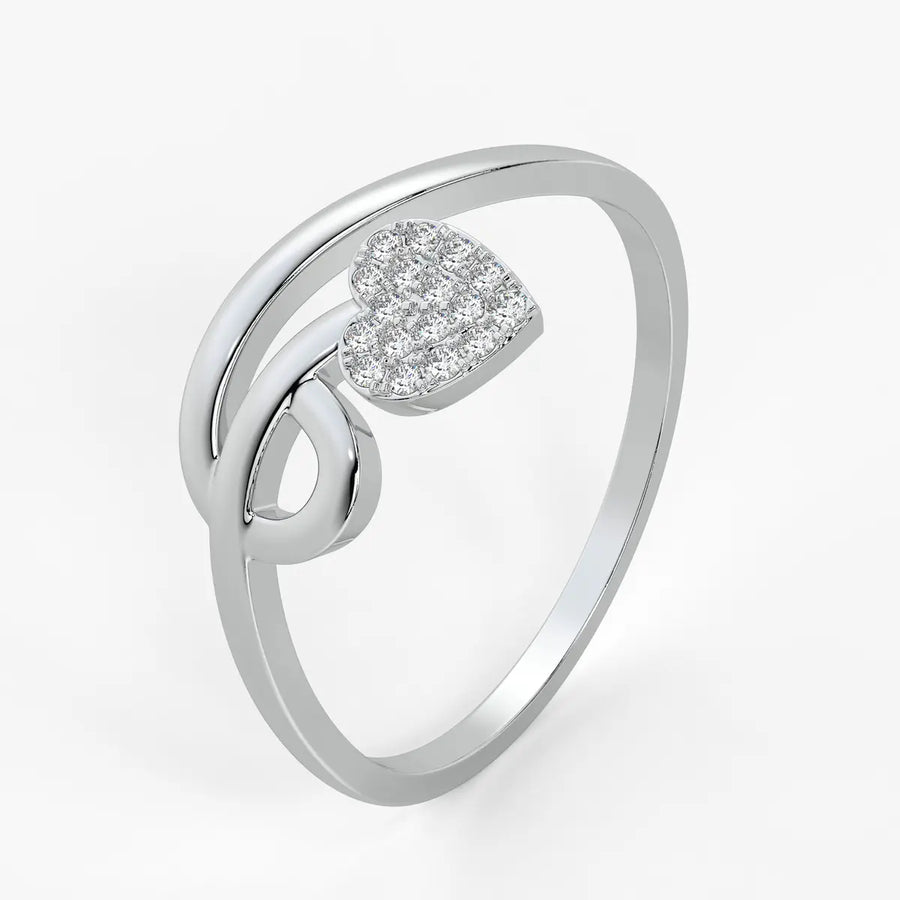 Swirl Heart Fashion Ladies Ring