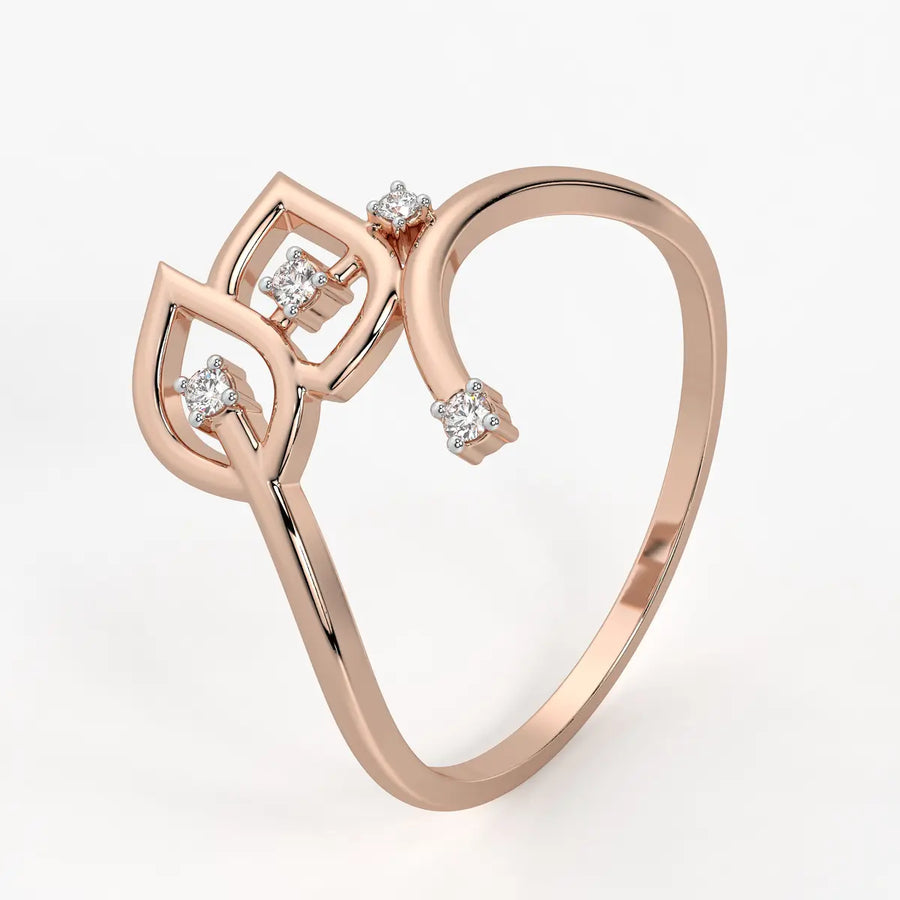 Petal Curve Fashion Ladies Ring