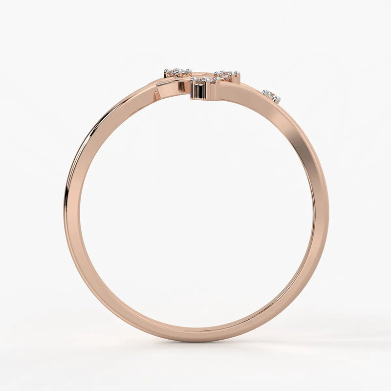 Petal Curve Fashion Ladies Ring