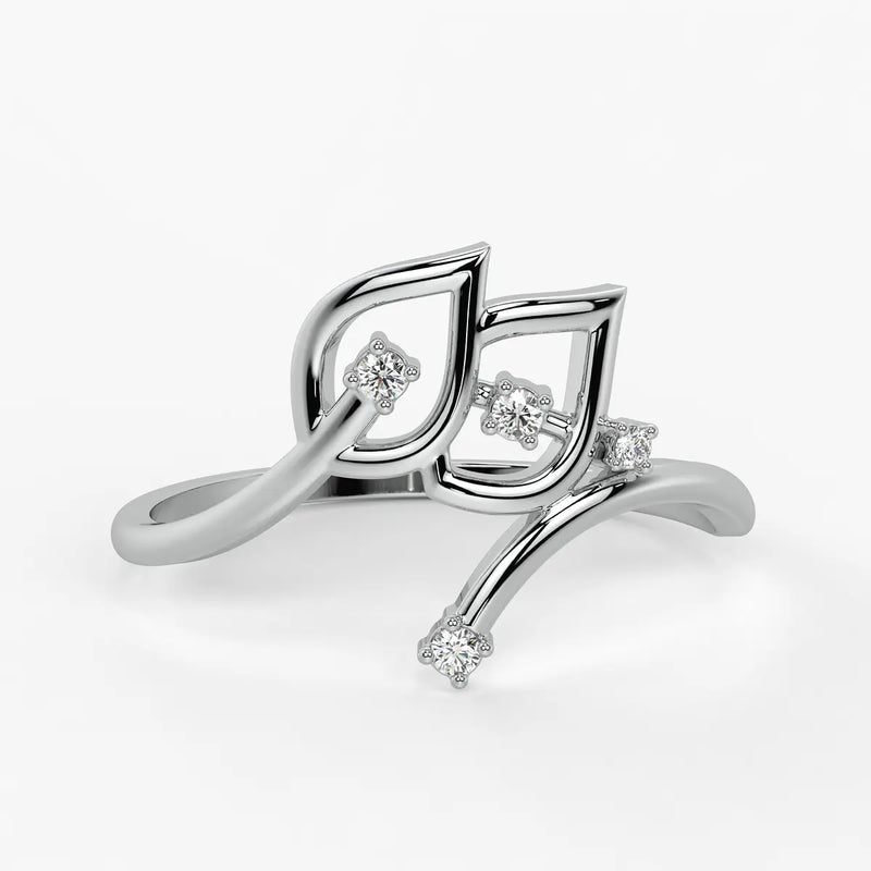 Petal Curve Fashion Ladies Ring