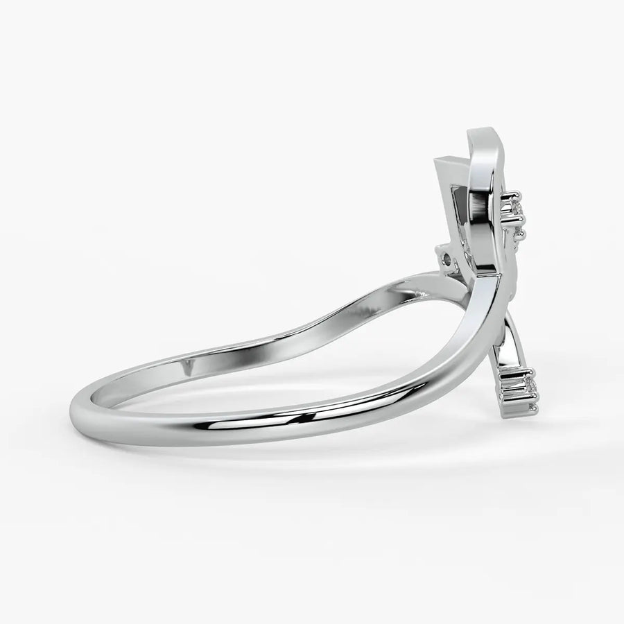 Petal Curve Fashion Ladies Ring