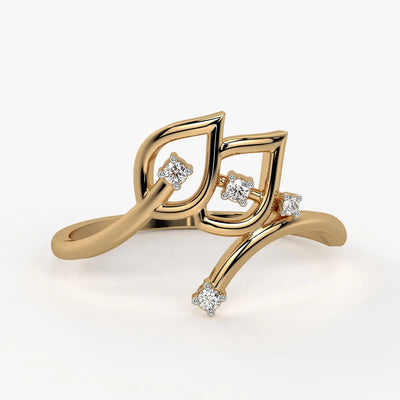 Petal Curve Fashion Ladies Ring