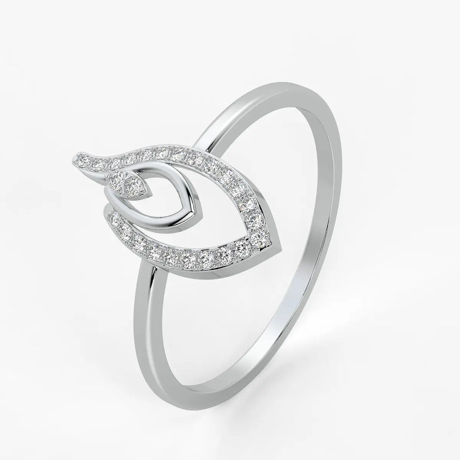 Evil Eye Halo Fashion Ladies Ring