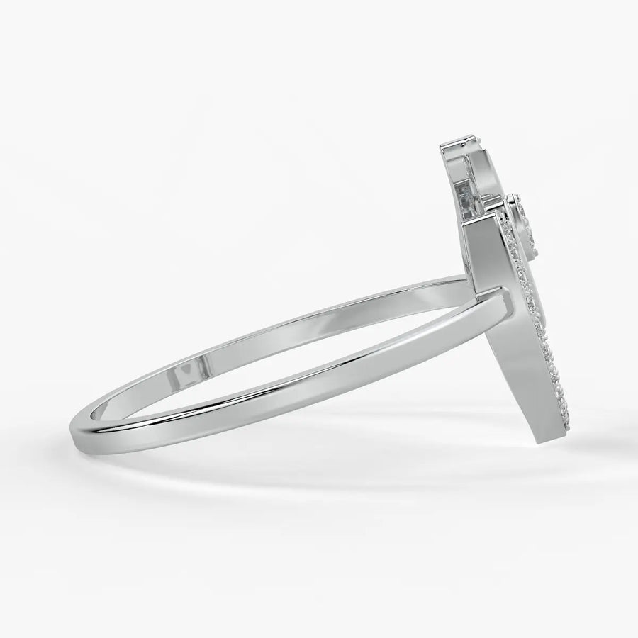Evil Eye Halo Fashion Ladies Ring