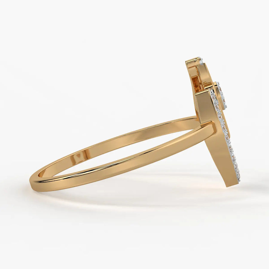 Evil Eye Halo Fashion Ladies Ring