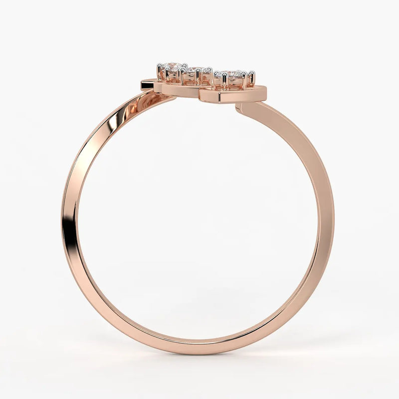 Geo Trio Contemporary Ladies Ring