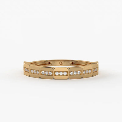 Zenvra Sparkline Geo Band Ring