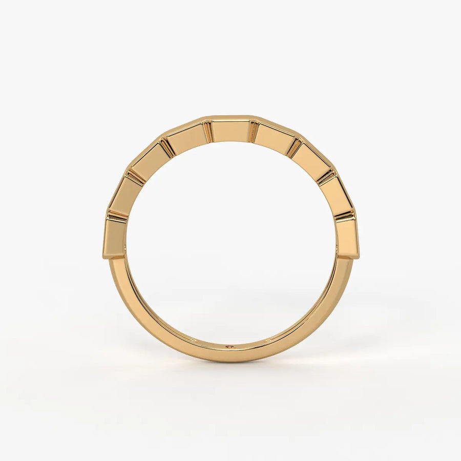 Edgeform Geo Link Band Ring