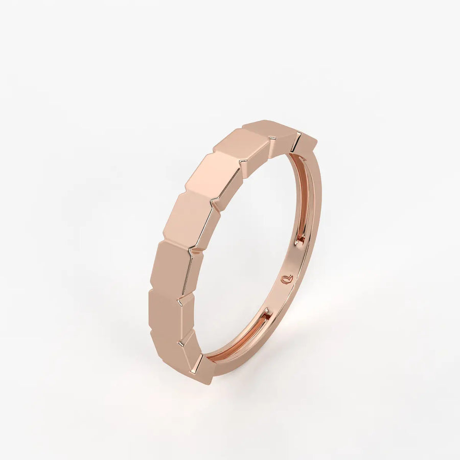 Edgeform Geo Link Band Ring