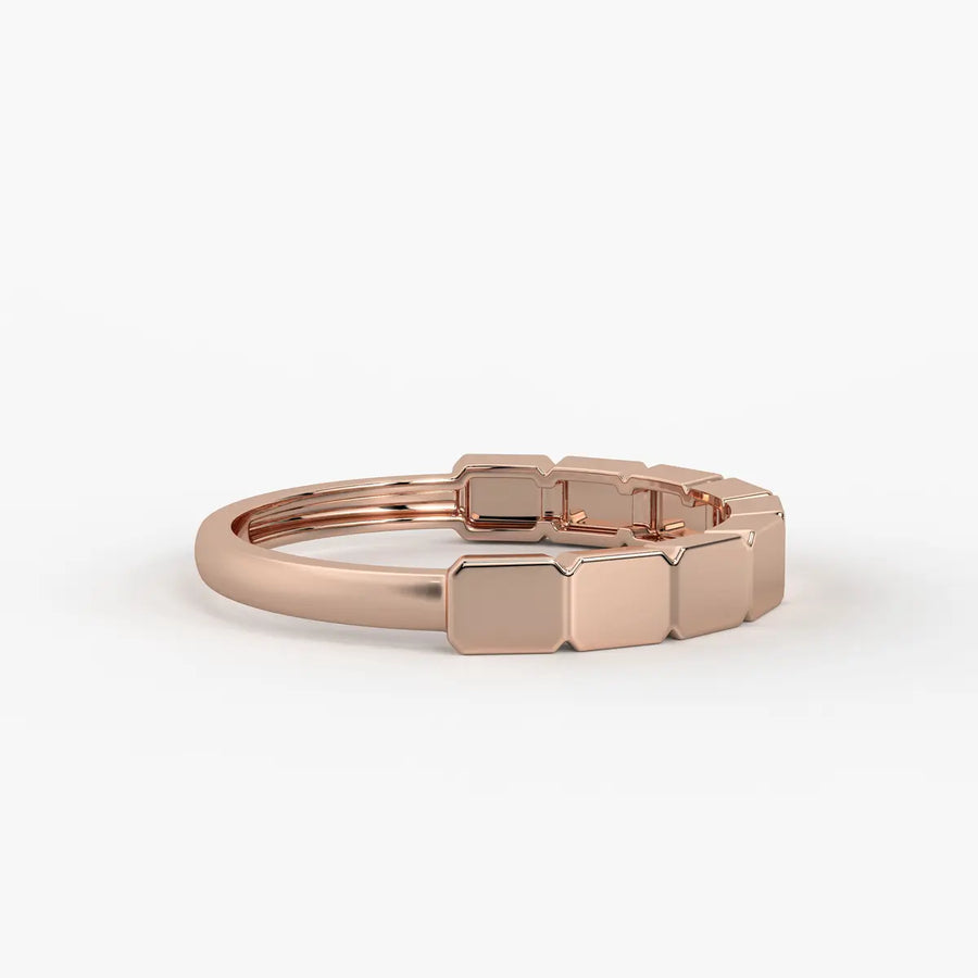 Edgeform Geo Link Band Ring