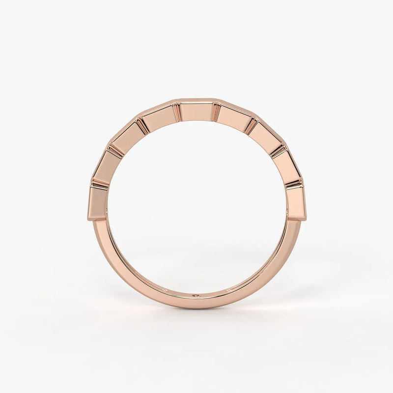 Edgeform Geo Link Band Ring