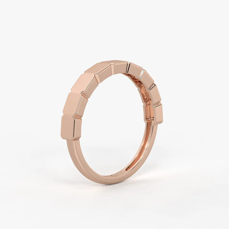 Edgeform Geo Link Band Ring